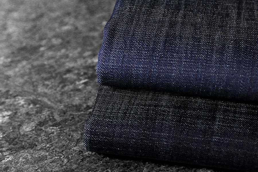 【反物販売】岡山の児島 7.5オンス 超ムラ糸コーマデニム  【コットン 綿 生地 無地】