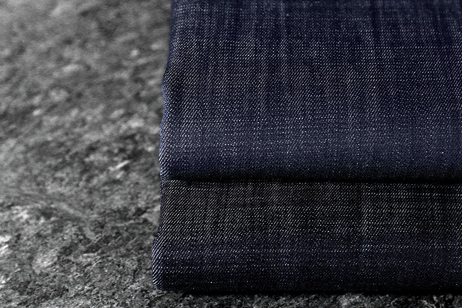 【反物販売】岡山の児島 7.5オンス 超ムラ糸コーマデニム  【コットン 綿 生地 無地】