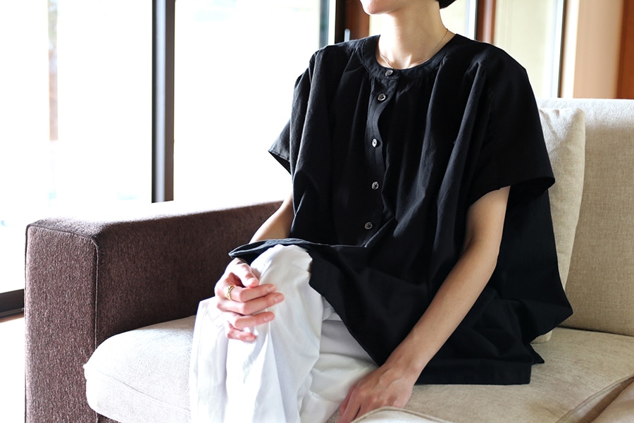 美品 製品洗い【plantation】シワ加工 コットンウール アウトレット特価品】STH006BEG（MS145）タイ コットン シワ加工