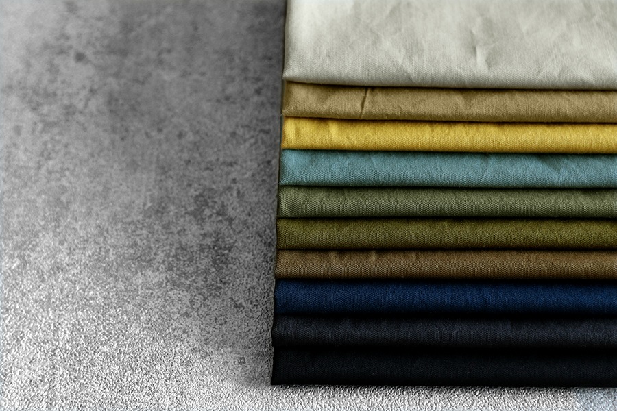 【反物販売】洗いをかけた 超高密度チノクロス 40番手 【コットン(綿) 生地 無地】