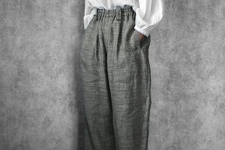 先染め トップリネンツイル 40番手 【麻 生地 無地】