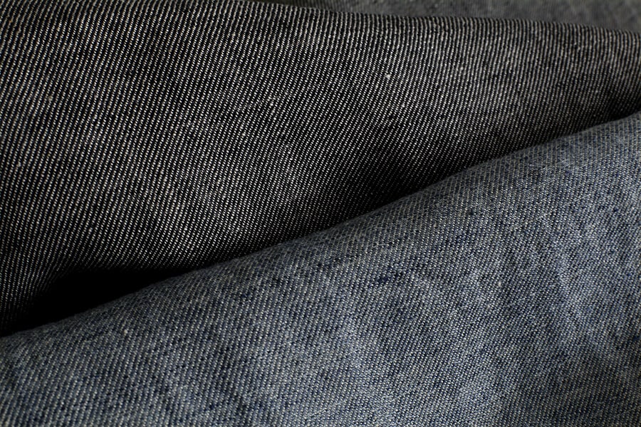 先染め トップリネンツイル 40番手 【麻 生地 無地】