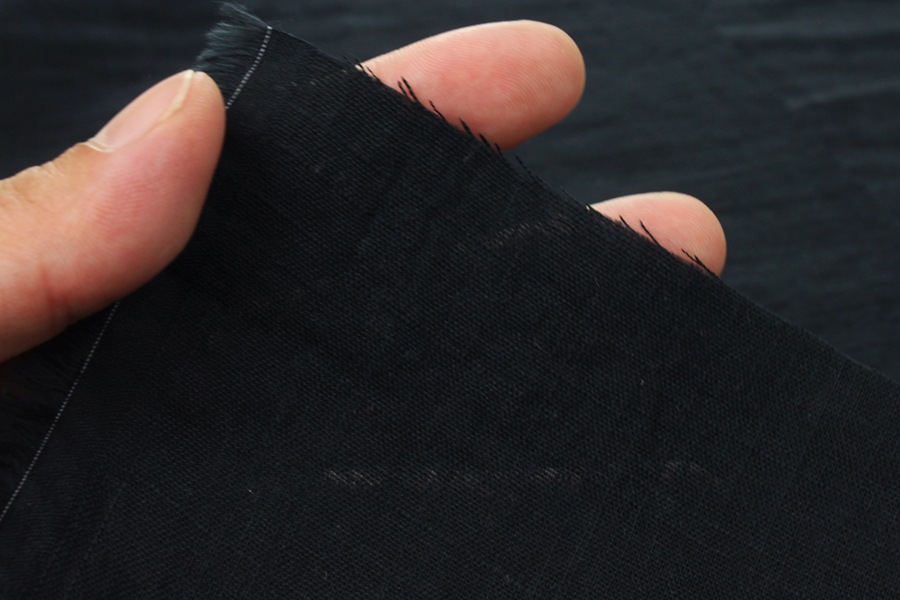 【生地サンプル】洗いをかけた 40/1番手 スラブダブルガーゼ nw加工 【コットン(綿) 生地 無地】