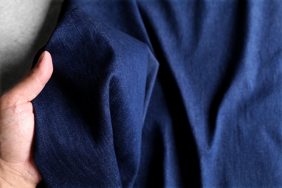 洗いをかけた 岡山の児島 9オンス くったりスーパーストレッチデニム ワンウォッシュ加工【コットン 綿 生地 無地】