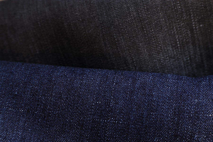 【反物販売】岡山の児島 10オンス リネンデニム【リネン 麻 生地 無地】