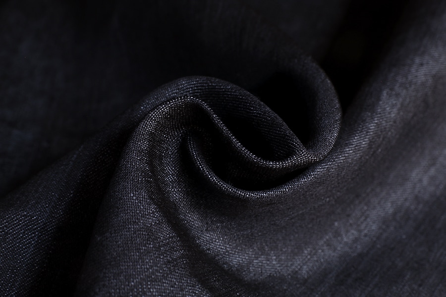 【反物販売】岡山の児島 10オンス リネンデニム【リネン 麻 生地 無地】