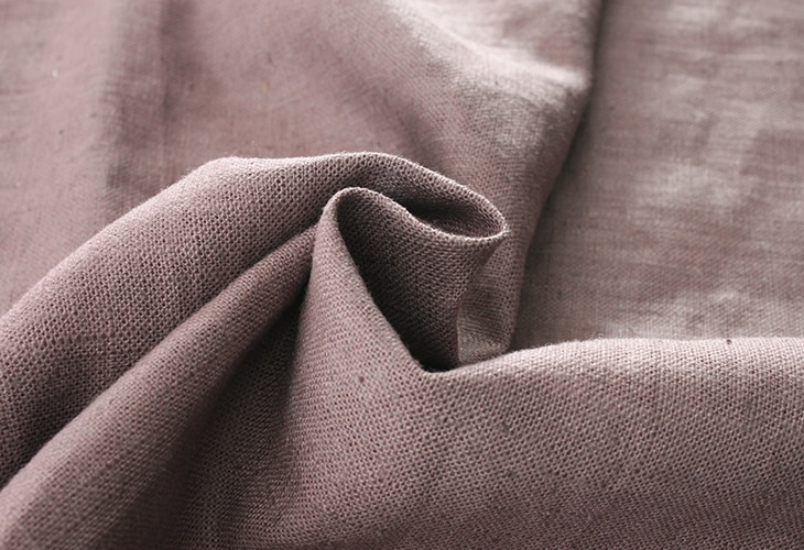 【生地サンプル】洗いをかけた 13/1番手 麻スラブ nw加工 【リネン ラミー 生地 無地】