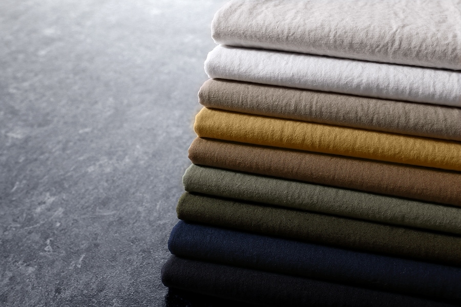 【反物販売】ワイド幅 高密度 コットンヘンプ ヘビーポプリン 【コットン リネン 綿麻 生地 無地】