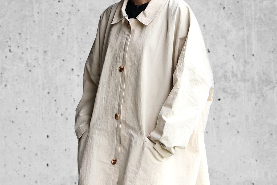 【反物販売】ワイド幅 高密度 コットンヘンプ ヘビーポプリン 【コットン リネン 綿麻 生地 無地】