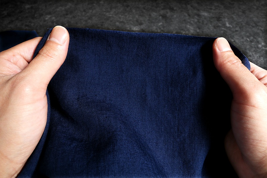 【生地サンプル】洗いをかけた 高密度リネンローン 60番手【麻 生地 無地】