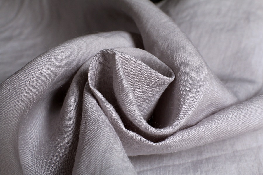 【生地サンプル】洗いをかけた 高密度リネンローン 60番手【麻 生地 無地】