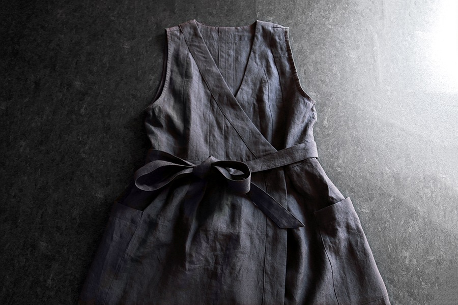 【生地サンプル】洗いをかけた 高密度リネンローン 60番手【麻 生地 無地】