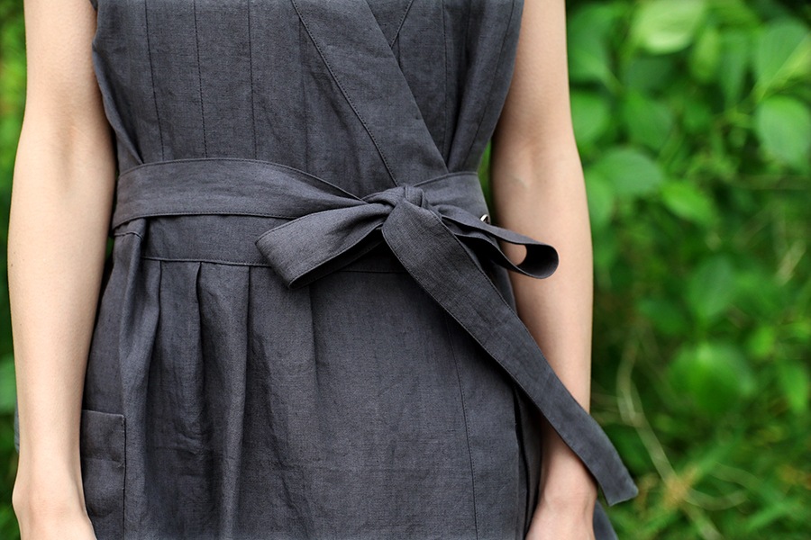 【生地サンプル】洗いをかけた 高密度リネンローン 60番手【麻 生地 無地】