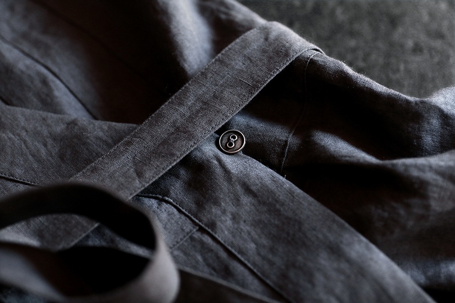 【生地サンプル】洗いをかけた 高密度リネンローン 60番手【麻 生地 無地】