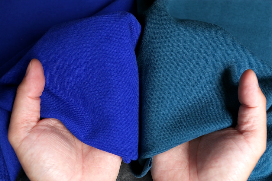 30/スパンフライス 【コットン(綿) 生地 無地 リブニット】