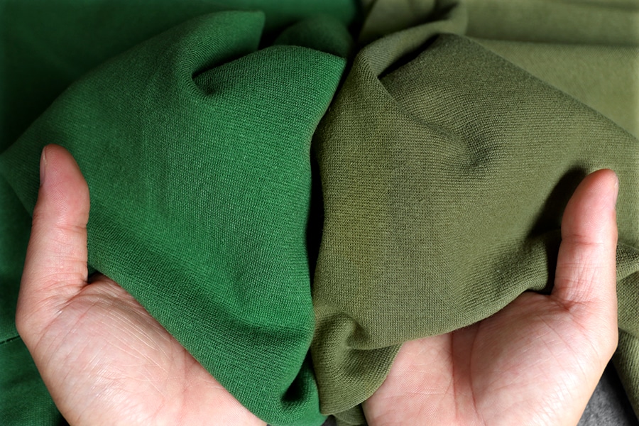 【生地サンプル】30/スパンフライス 【コットン(綿) 生地 無地 リブニット】