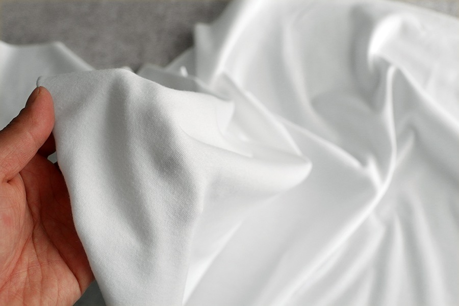 【生地サンプル】ワイド幅 40/コーマスムースニット 【コットン(綿) 生地 無地】