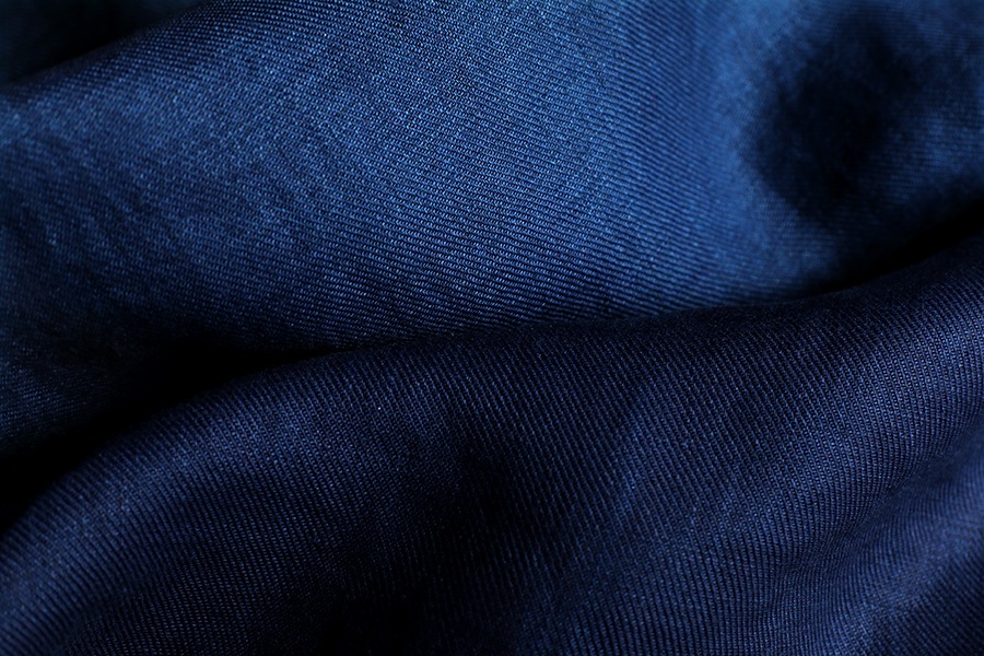 生地サンプル】児島染 洗いをかけた ベルギーリネンツイル インディゴ