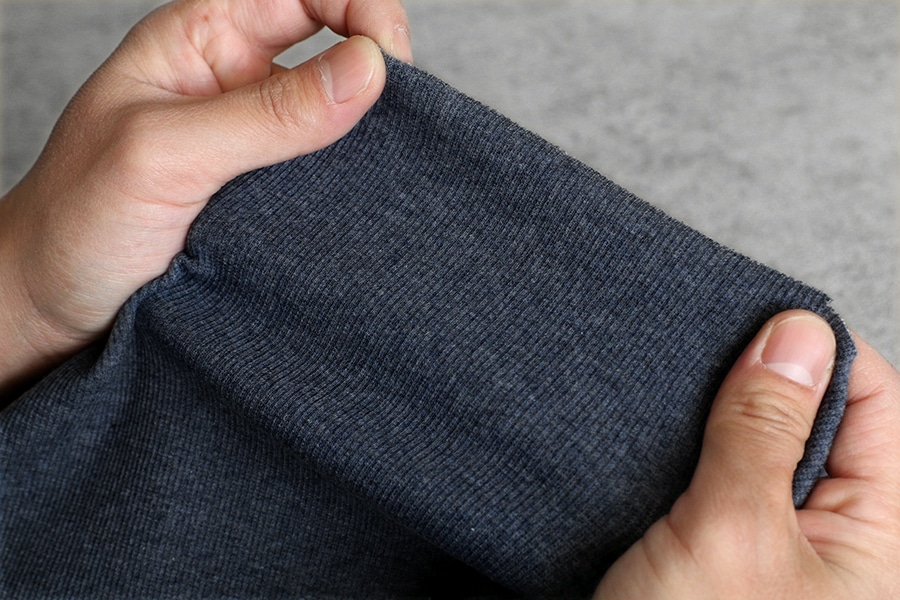 40/スパンテレコ オーガニックコットン 【綿 生地 無地 リブニット】