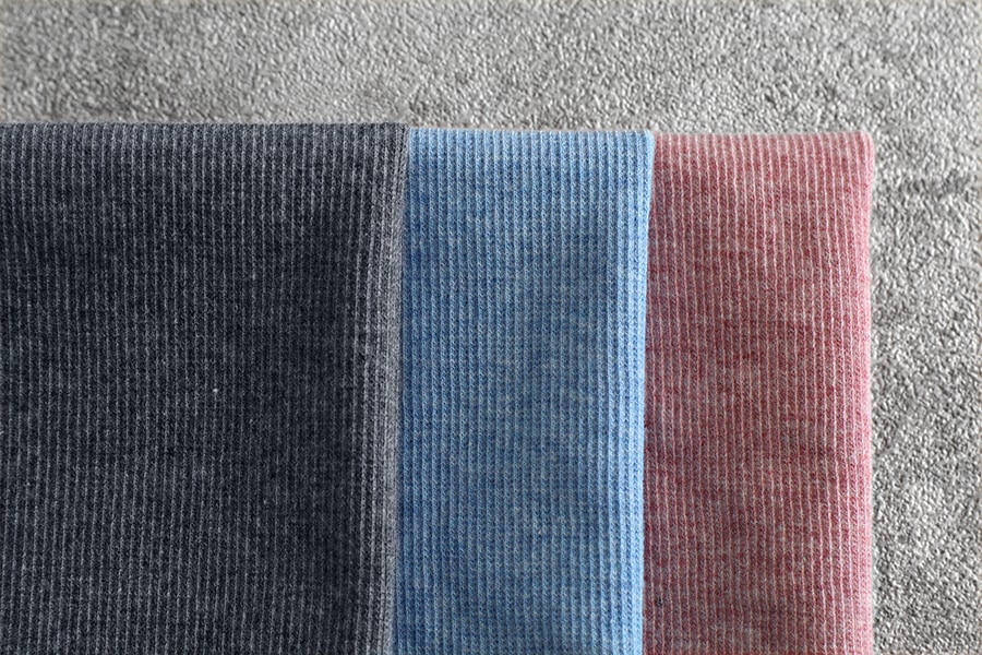 40/スパンテレコ オーガニックコットン 【綿 生地 無地 リブニット】