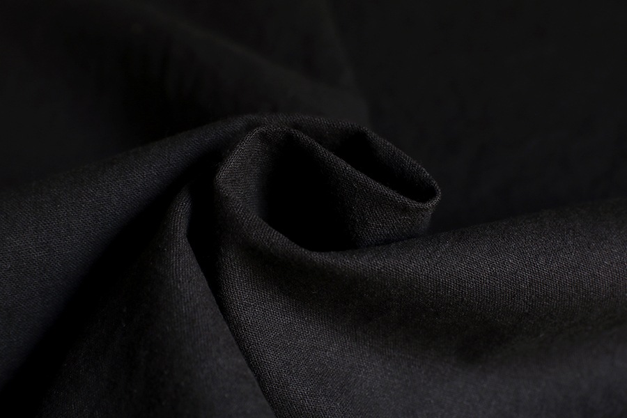 【在庫限り】ワイド幅 洗いをかけた 高密度 綿麻ヘビーウェザー 直接染め 【コットン リネン 綿麻 生地 無地】