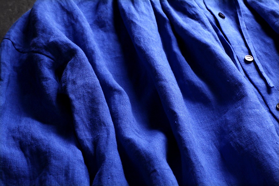 【生地サンプル】ワイド幅 フレンチリネンポプリン 40番手 【麻 生地 無地】