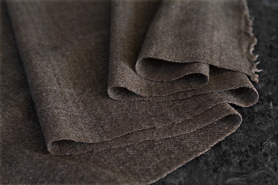 【生地サンプル】洗いをかけた ウールガーゼ 2/48番手 【毛 生地 無地 ストール】