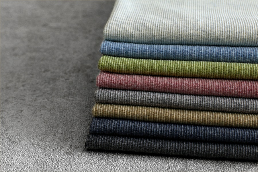 【反物販売】40/スパンテレコ オーガニックコットン 【綿 生地 無地 リブニット】