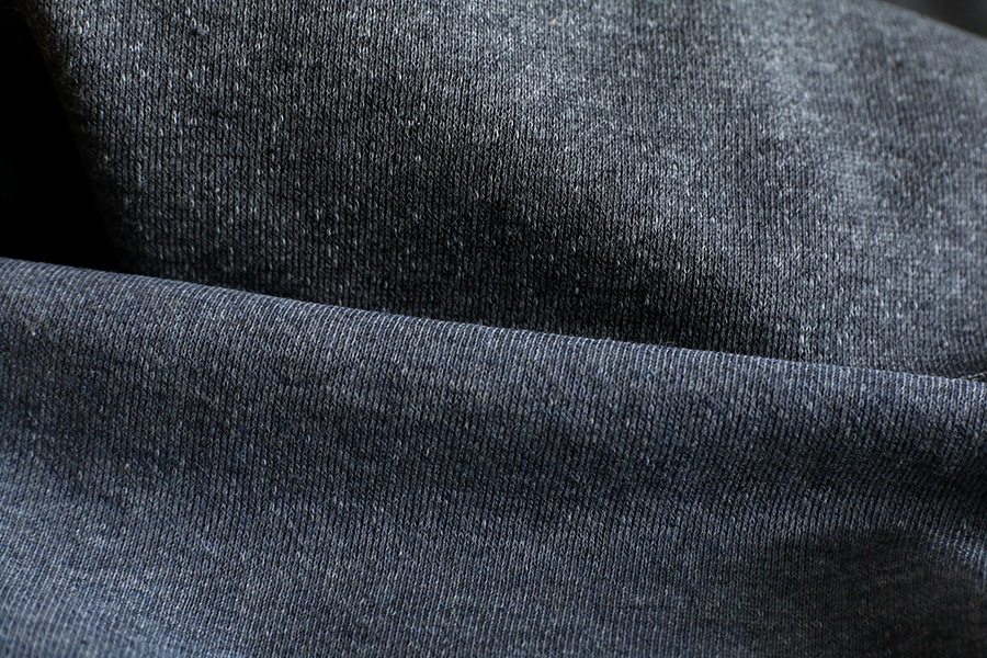 【反物販売】40/40/40 ミニミニ裏毛ニット オーガニックコットン 【綿 生地 無地】