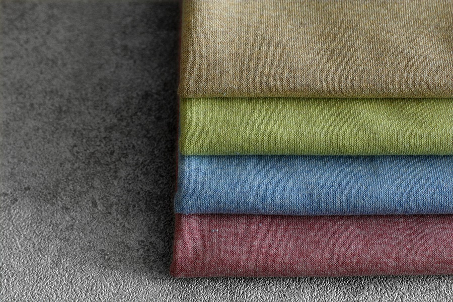 【反物販売】40/40/40 ミニミニ裏毛ニット オーガニックコットン 【綿 生地 無地】