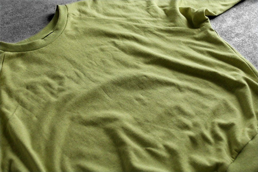 【反物販売】40/40/40 ミニミニ裏毛ニット オーガニックコットン 【綿 生地 無地】