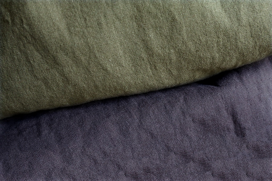 【生地サンプル】洗いをかけた 綿麻ライトキャンバス nw加工 【コットン リネン 生地 無地】