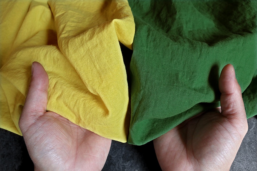 【生地サンプル】洗いをかけた 綿麻ライトキャンバス nw加工 【コットン リネン 生地 無地】