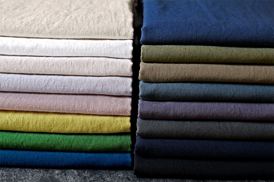 【生地サンプル】洗いをかけた 綿麻ライトキャンバス nw加工 【コットン リネン 生地 無地】