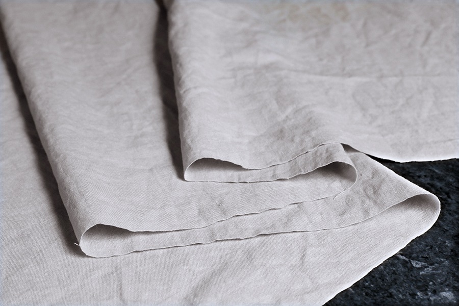 【生地サンプル】洗いをかけた 綿麻ライトキャンバス nw加工 【コットン リネン 生地 無地】