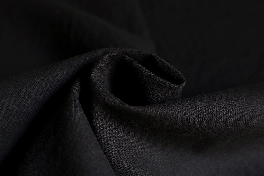 【生地サンプル】ワイド幅 洗いをかけた 高密度 綿麻ヘビーウェザー 直接染め 【コットン リネン 綿麻 生地 無地】