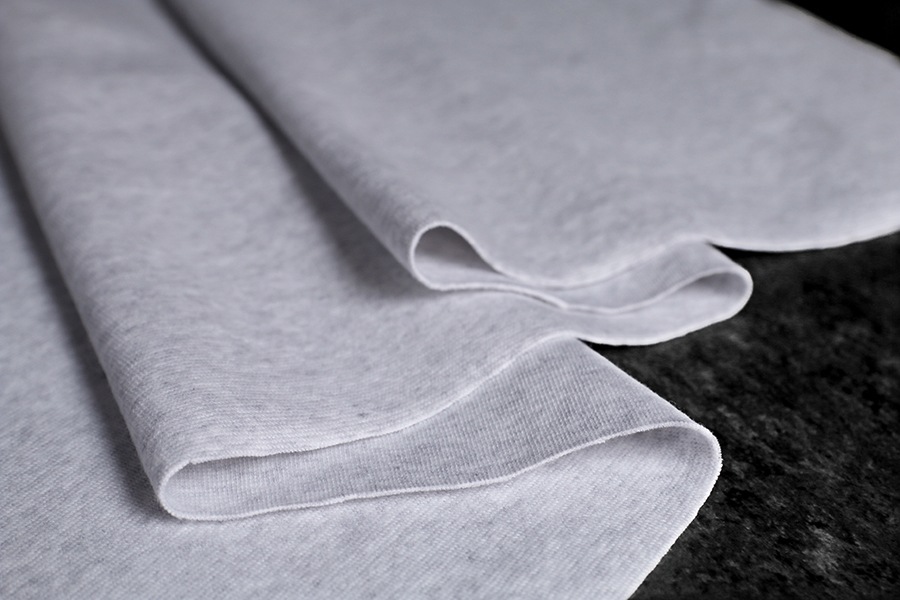 【反物販売】30/スパンフライス 【コットン(綿) 生地 無地 リブニット】