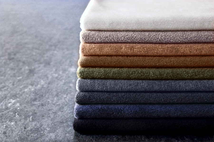 【反物販売】ワイド幅 レーヨン メルトンフリース 【ニット 生地 無地 秋冬 暖かい】