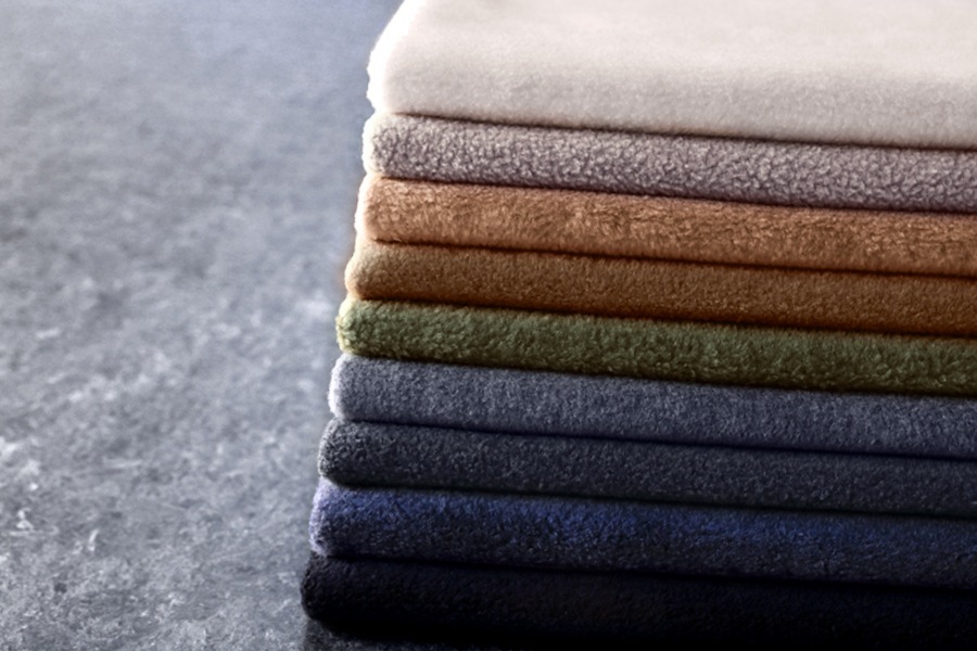 【反物販売】ワイド幅 レーヨン メルトンフリース 【ニット 生地 無地 秋冬 暖かい】