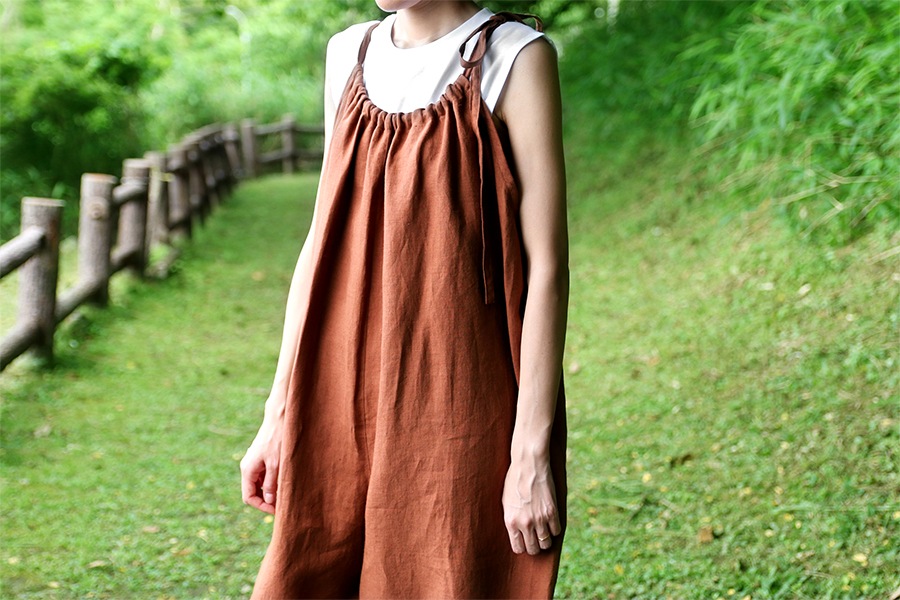 【反物販売】洗いをかけた フレンチリネン 天日干し 40番手 【麻 生地 無地】