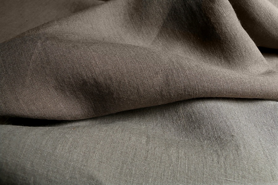 【反物販売】洗いをかけた フレンチリネン 天日干し 40番手 【麻 生地 無地】