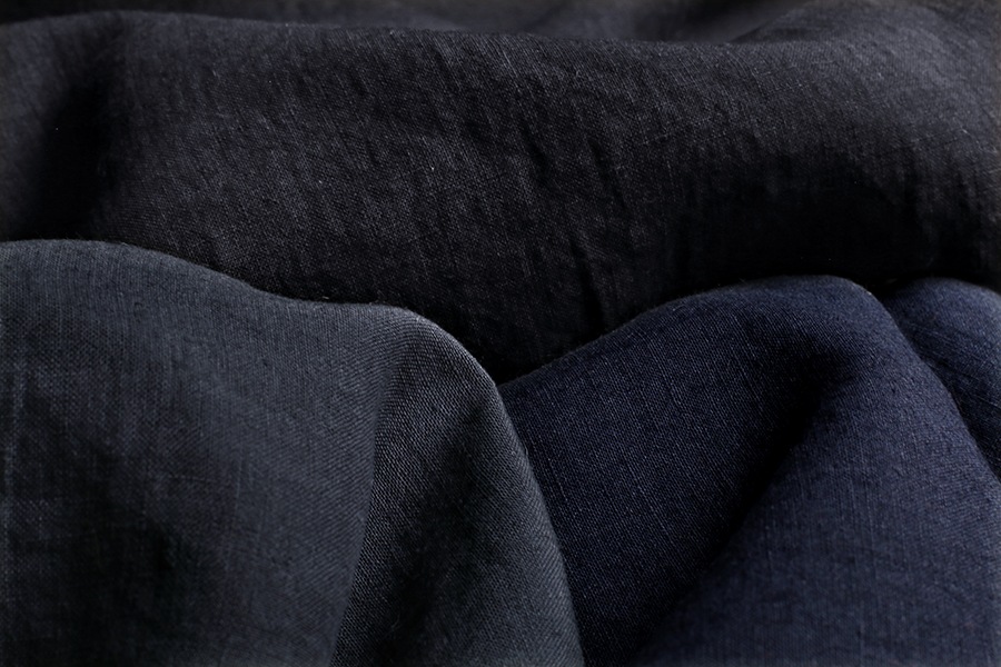 【反物販売】洗いをかけた フレンチリネン 天日干し 40番手 【麻 生地 無地】