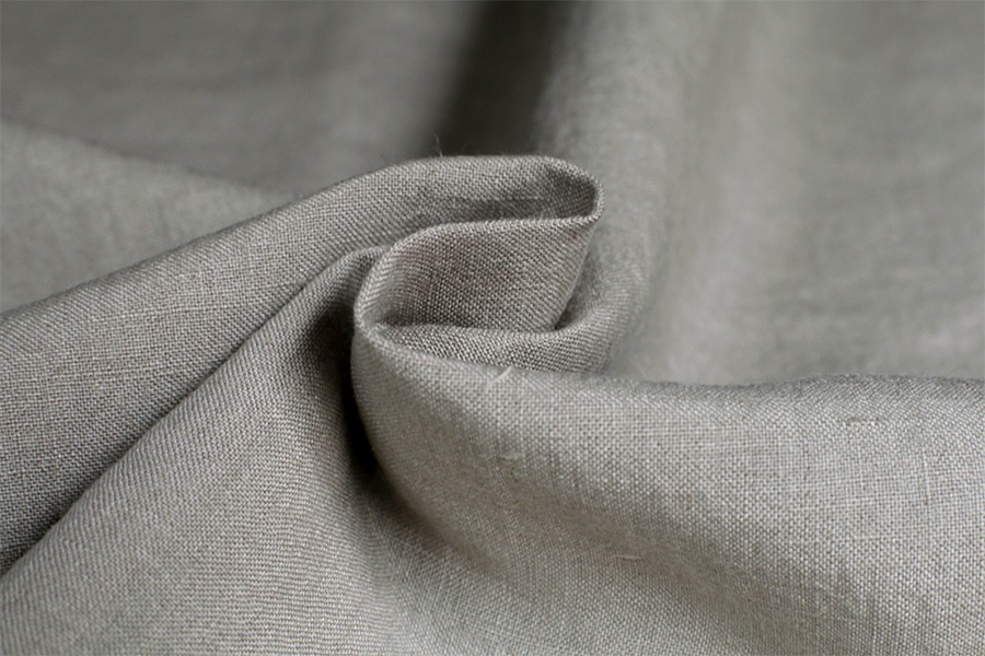 【反物販売】洗いをかけた フレンチリネン 天日干し 40番手 【麻 生地 無地】