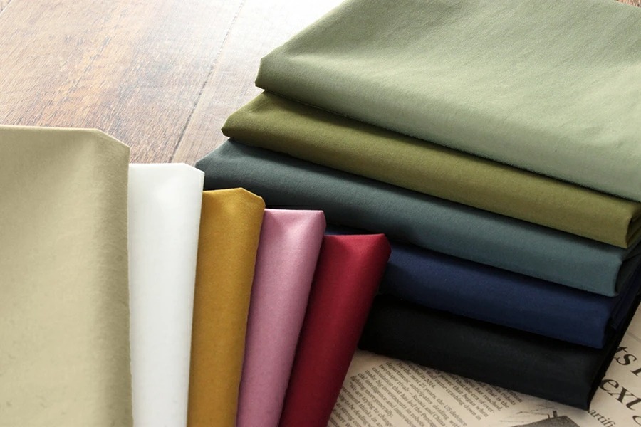 撥水 スパンライクナイロンタフタ ワッシャー 【生地 無地 バッグ レインコート】