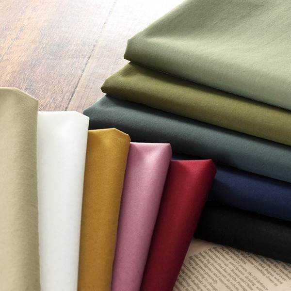 撥水 スパンライクナイロンタフタ ワッシャー 【生地 無地 バッグ レインコート】