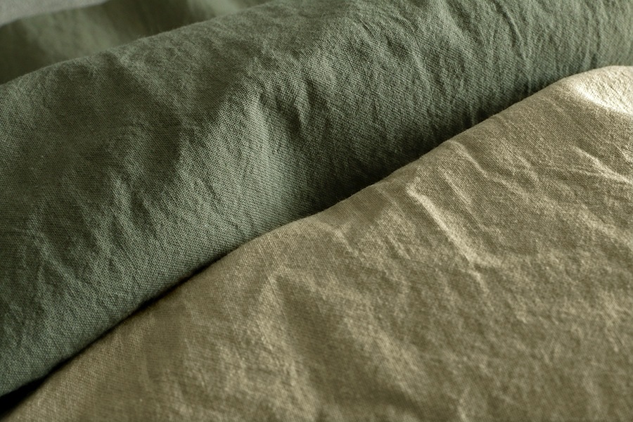 【反物販売】洗いをかけた コットンライトキャンバス 【綿 生地 無地】