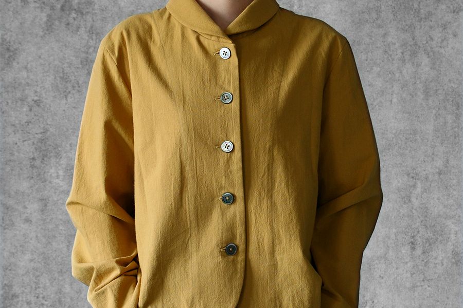 【反物販売】洗いをかけた コットンライトキャンバス 【綿 生地 無地】