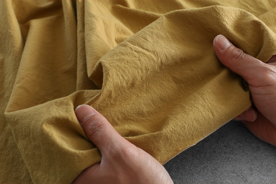 【反物販売】洗いをかけた コットンライトキャンバス 【綿 生地 無地】