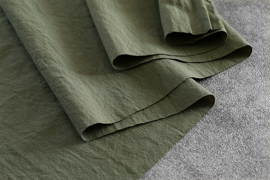 【反物販売】洗いをかけた コットンライトキャンバス 【綿 生地 無地】