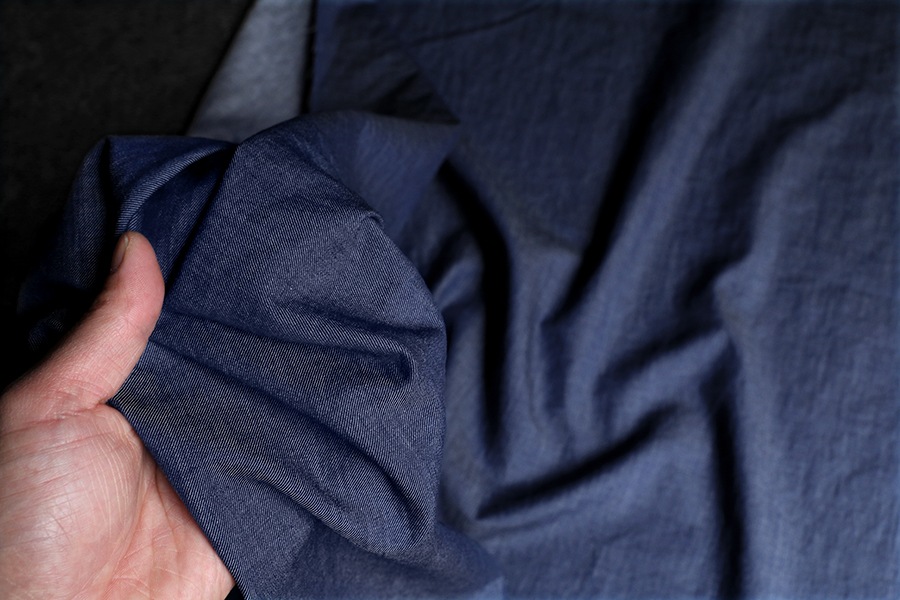 【反物販売】洗いをかけた 児島 3.5オンス ふわふわデニム 【コットン(綿) 生地 無地】